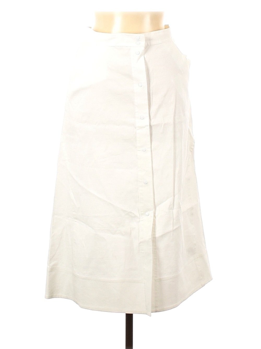 A.L.C. White A-Line Midi Skirt